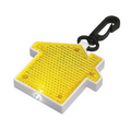 Yellow Light Up House Clip on Reflector